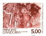 Andorra_1988_Yvert_375-Scott_369_positive_brown-red_detail