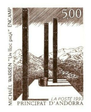 Andorra_1993_Yvert_439-Scott_431_positive_dark-brown_detail