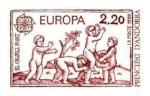 Andorra_1989_Yvert_378-Scott_372_red-brown_detail