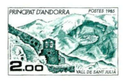 Andorra_1985_Yvert_338-Scott_332_green_detail