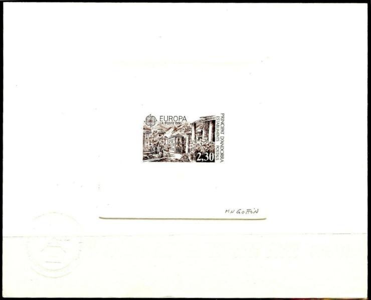 Andorra_1990_Yvert_388-Scott_391_dark-brown