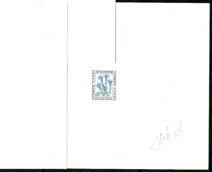 Andorra_1964_Yvert_Taxe_47-Scott_J47_multicolor_typo
