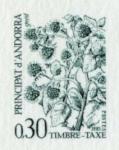 Andorra_1985_Yvert_Taxe_55-Scott_J55_dark-green_aa_detail