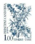 Andorra_1985_Yvert_Taxe_58-Scott_J58_blue-grey_detail