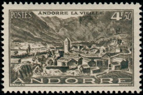 Andorra_1945_Yvert_108-Scott_93