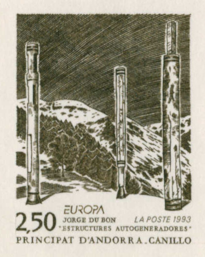 Andorra_1993_Yvert_430-Scott_425_sepia_b_detail