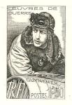 France_1940_Yvert_461a-Scott_396_unadopted_1f_+_50c_Georges_Guynemer_1er_etat_black_i_AP_detail