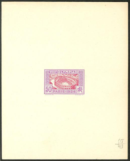 France_1924_Yvert_186a-Scott_201_unadopted_Jeux_Olympiques_Paris_50c_violet_518_+_red_413_typo_aa_CP