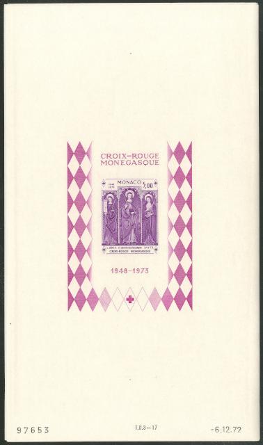 Monaco_1972_Yvert_BF7a-Scott_864_unadopted_Dolceaqua_Red_Cross_violet_g_ESS