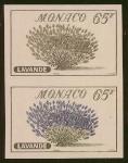 Monaco_1959_Yvert_521a-Scott_445_unadopted_65f_Lavande_pair_ESS