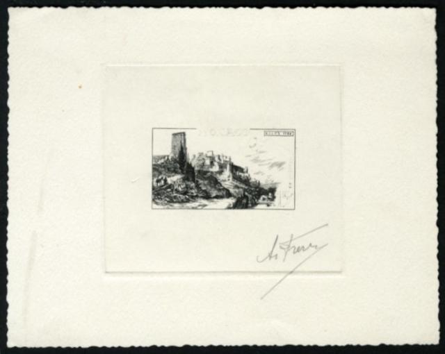 Monaco_1956_Yvert_448a-Scott_358_unadopted_Monaco_Palace_1er_etat_black_e_AP