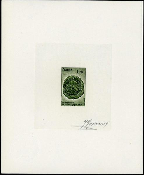 France_1977_Yvert_1944-Scott_1553_olive-green