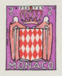 Monaco_1954_Yvert_409-Scott_316_multicolor_typo_h_detail