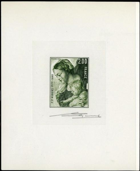 France_1977_Yvert_1958-Scott_1518_positive_olive-green