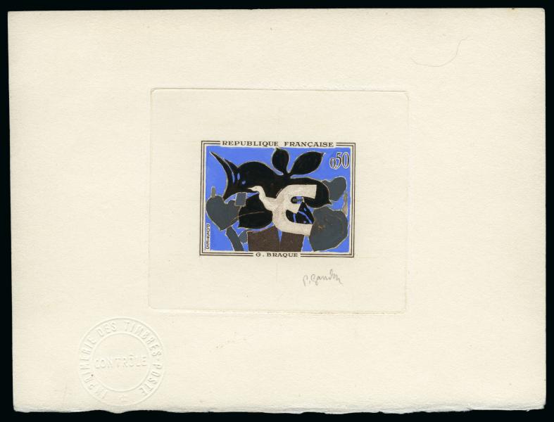France_1961_Yvert_1319-Scott_1015_positive_hand_multicolor_aa