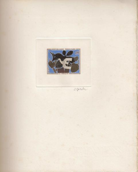 France_1961_Yvert_1319-Scott_1015_positive_etat_hand_multicolor