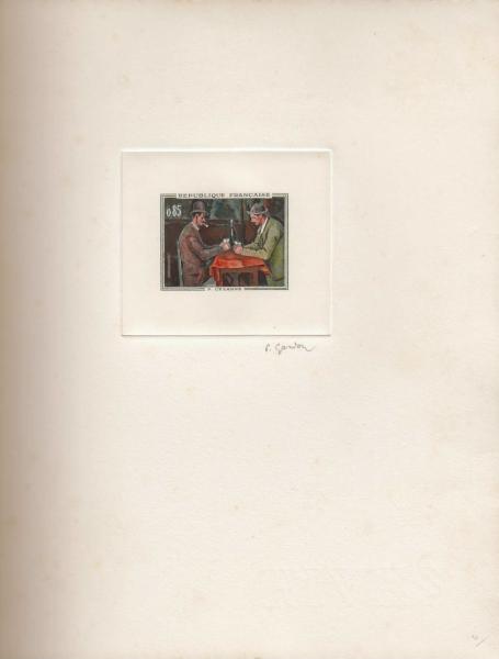 France_1961_Yvert_1321-Scott_1017_positive_etat_hand_multicolor
