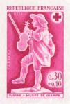 France_1967_Yvert_1541-Scott_B410_red-lilac_e_detail
