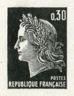 France_1969_Yvert_1611-Scott_1231c_etat_black_typo_ab_detail
