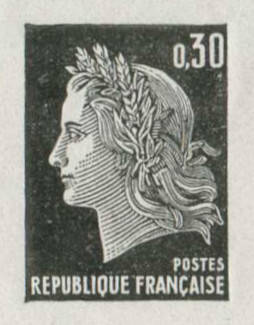 France_1969_Yvert_1611-Scott_1231c_etat_black_typo_c_detail