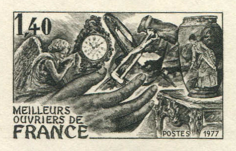 France_1977_Yvert_1952-Scott_1556_black_detail