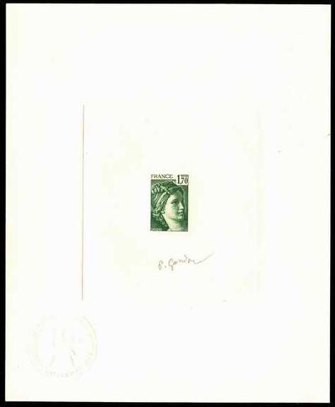 France_1978_Yvert_1976-Scott_1574_olive-green