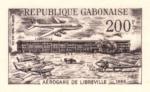 Gabon_1966_Yvert_PA51-Scott_C49_etat_sepia_detail