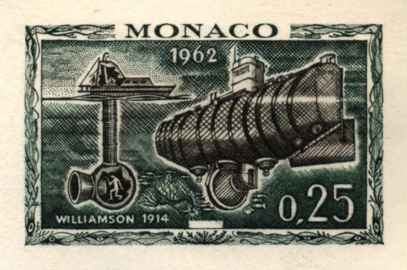 Monaco_1962_Yvert_593-Scott_523_etat_dark-green_+_sepia_aa_detail