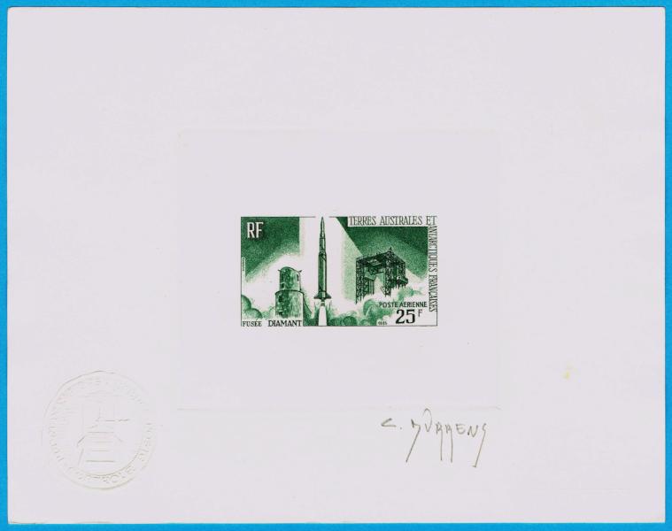 FSAT_1966_Yvert_PA10-Scott_C9_dark-green_a