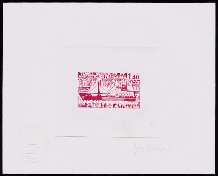 FSAT_1977_Yvert_67-Scott_75_lilac-red_aa