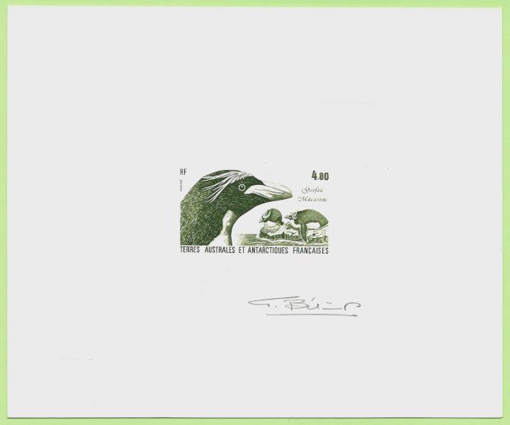 FSAT_1987_Yvert_124-Scott_132_positive_dark-olive-green