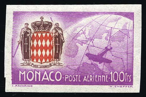 Monaco_1941_Yvert_PA7-Scott_C7_multicolor_a