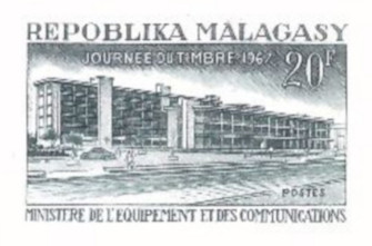 Madagascar_1967_Yvert_437-Scott_402_blue-grey_c_detail