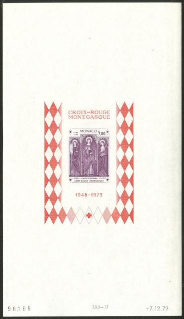 Monaco_1972_Yvert_BF7a-Scott_864_unadopted_Dolceaqua_Red_Cross_dark-violet_e_ESS