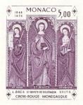Monaco_1972_Yvert_BF7a-Scott_864_unadopted_Dolceaqua_Red_Cross_dark-violet_e_ESS_detail