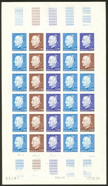 Monaco_1972_Yvert_993a-Scott_934_unadopted_90c_Prince_Rainier_III_full_sheet_a_ESS