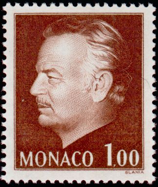 Monaco_1972_Yvert_994-Scott_935_1f_Prince_Rainier_III_IS