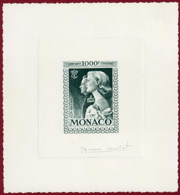 Monaco_1959_Yvert_PA72b-Scott_C55_unadopted_1000f_Grace_et_Rainier_III_maigre_dark-green_c_AP