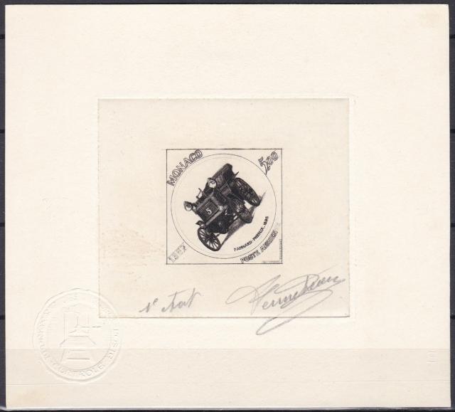 Monaco_1967_Yvert_PA91a-Scott_C73_unadopted_Panhard_Phenix_1er_etat_black_ab_AP