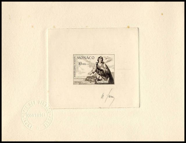 Monaco_1960_Yvert_PA78a-Scott_C58_unadopted_St_Devote_dark-brown_c_AP