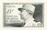 France_1952_Yvert_920a-Scott_675a_unadopted_Marechal_de_Lattre_Type_I-b_black_l_AP_detail