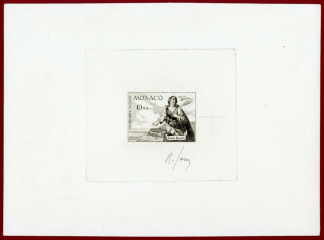 Monaco_1960_Yvert_PA78a-Scott_C58_unadopted_St_Devote_dark-brown_d_AP