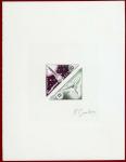 Monaco_1953_Yvert_Taxe_48-49-Scott_J44a_dark-violet_+_black_+_dark-green