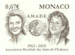 Monaco_2002_Yvert_2379a-Scott_2277_unadopted_taille-douce_67c_Grace_and_Caroline_sepia_ATP_detail