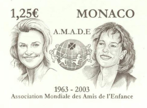 Monaco_2002_Yvert_2379b-Scott_2277_unadopted_taille-douce_1â¬25_Grace_and_Caroline_sepia_ATP_detail
