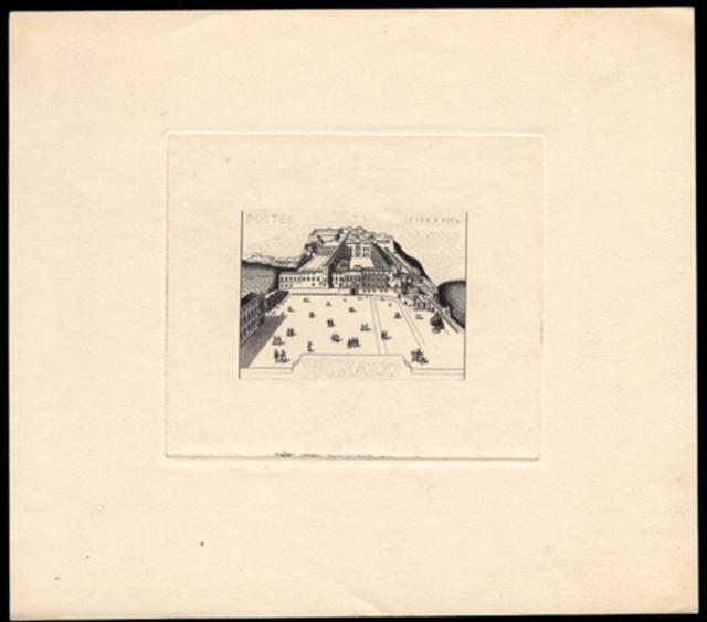 Monaco_1956_Yvert_451a-Scott_361_unadopted_Prince's_Palace_1er_etat_black_cb_AP