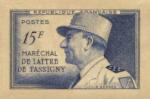 France_1952_Yvert_920a-Scott_675a_unadopted_Marechal_de_Lattre_Type_I-b_blue_1107_Lx_CP_detail