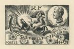France_1944_Yvert_617b-Scott_B184_unadopted_4f_+_6f_Louis_de_Broglie_RF_black_n_AP_detail