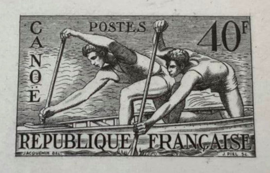France_1953_Yvert_963a-Scott_703_unadopted_Canoe_black_a_AP_detail_a