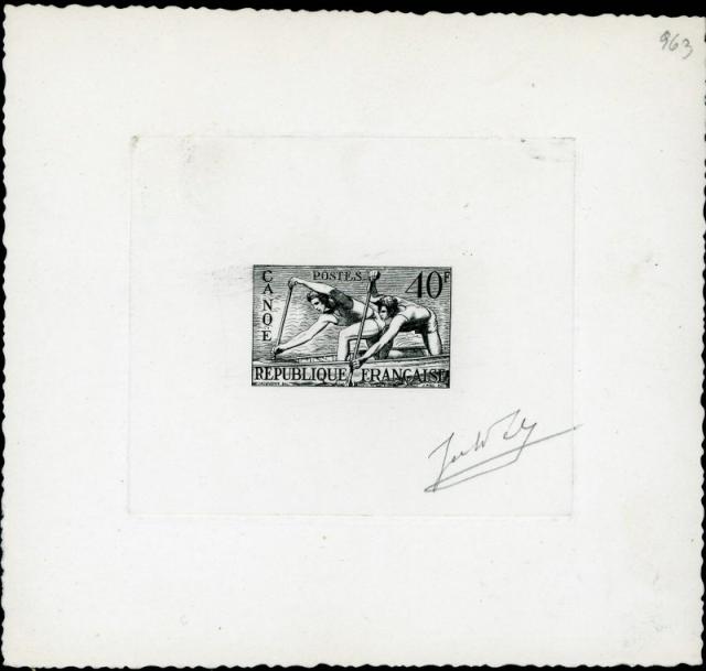 France_1953_Yvert_963a-Scott_703_unadopted_Canoe_black_b_AP